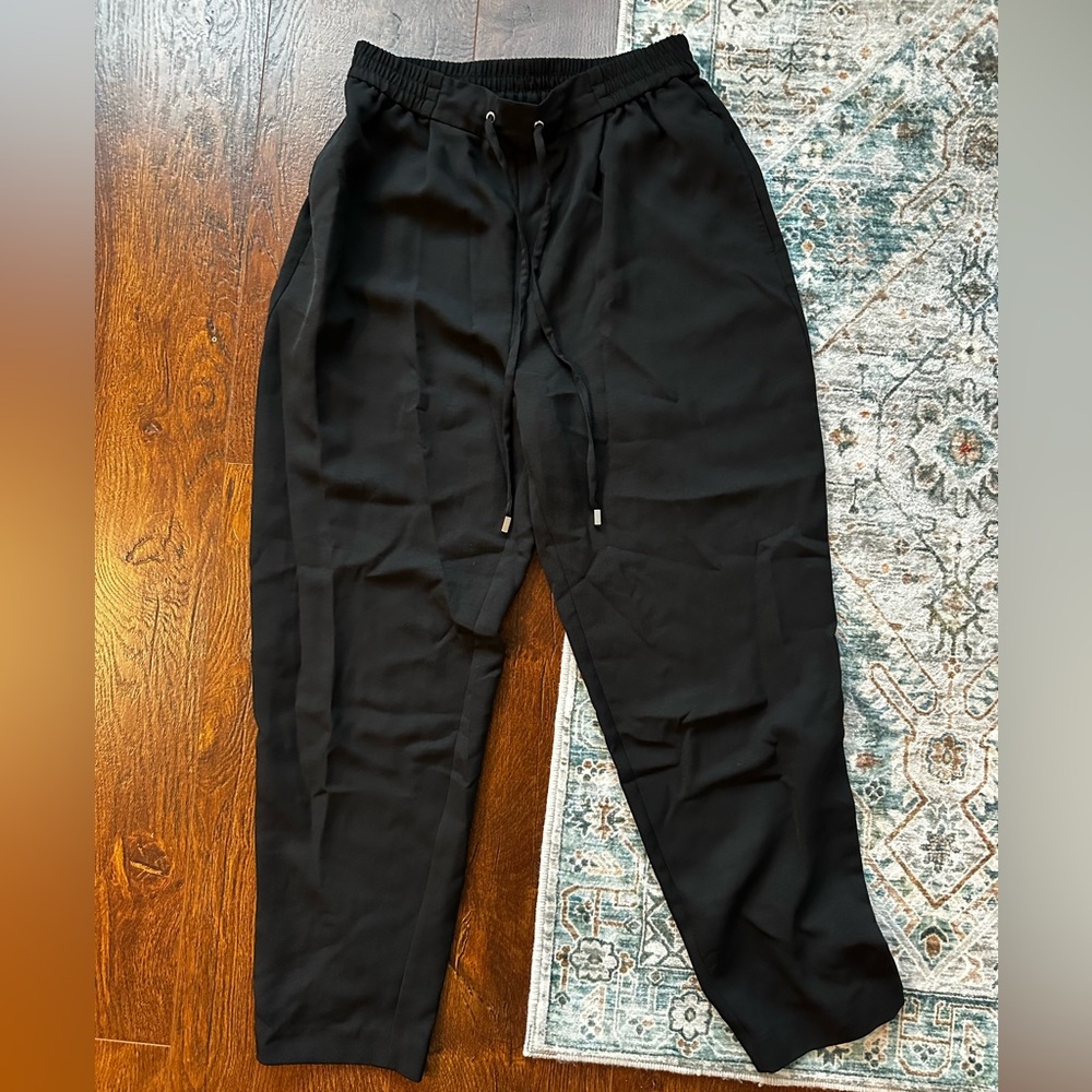 Zara Black Polyester Joggers